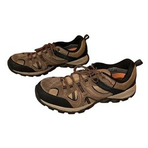 Boulder Creek Trading Company brown leather hiking sneakers shoes men’s size 14W